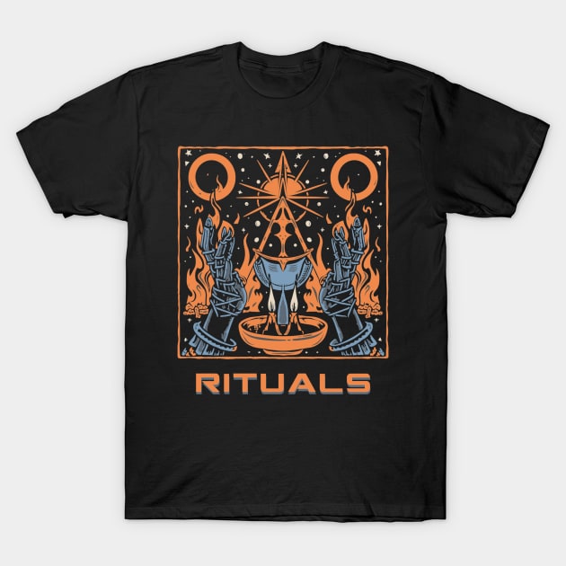 Demonic Elegance: Rituals of Occult T-Shirt by Lucifer